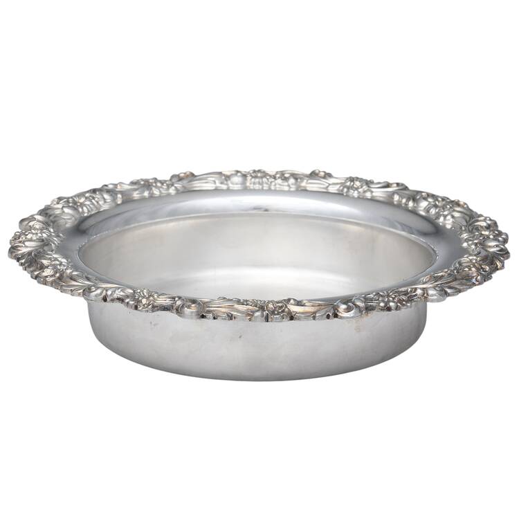 Burgundy (Silverplate, Hollowware, Newer) Silverplate Wine Coaster