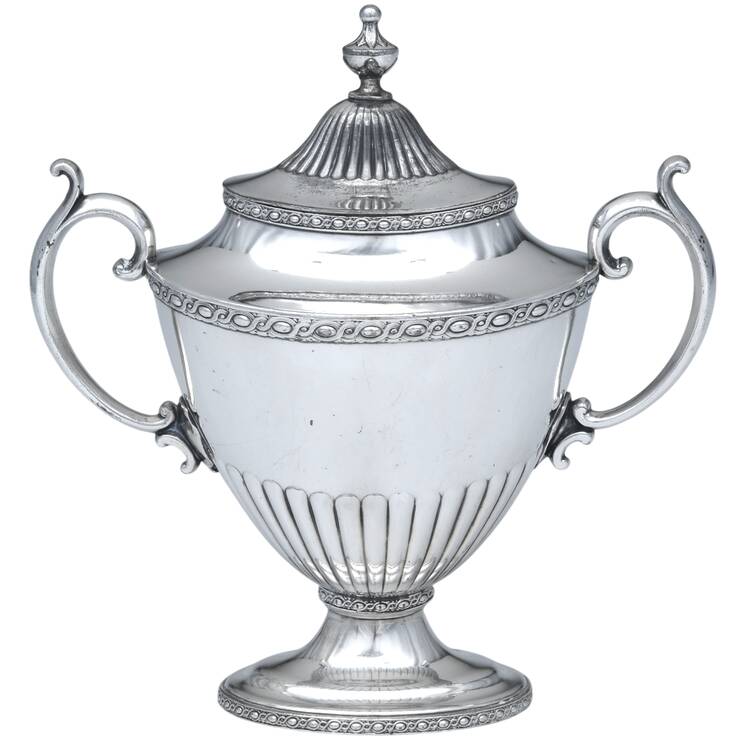 1799 (Plain, Silverplate, Hollowware) Sugar Bowl & Lid