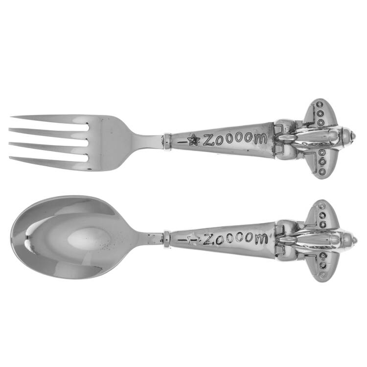 Zoom Zoom (Stainless, Hollowware) 2 Pc Baby Set (BF, BS)