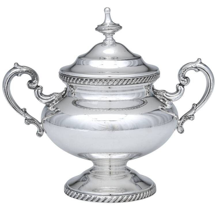 5200A-Plain (Silverplate, Hollwware) Sugar Bowl & Lid