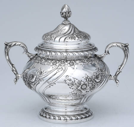 Devonshire (Sterling, Hollowware) Sugar Bowl & Lid