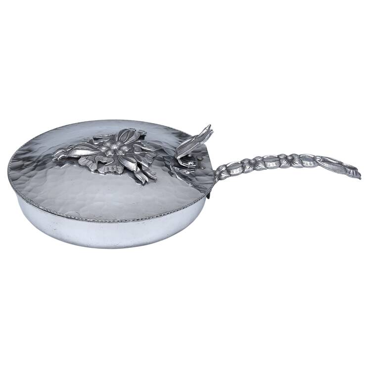 R1K1 (Aluminum, Holloware) Silent Butler with Hinged Lid