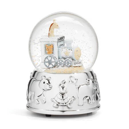 Animal Train (Silverplate, Giftware) Water Globe