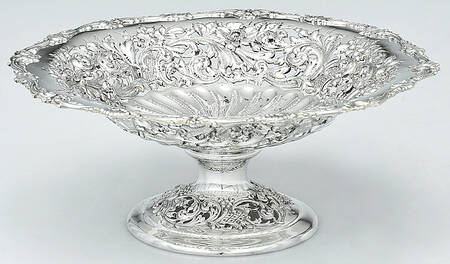 78A (Sterling, Hollowware) Round Compote (Height X Width)