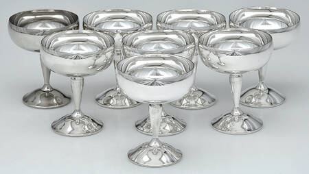 R3O2 (Silverplate, Hollowware) Champagne/Sherbet - Set of 8
