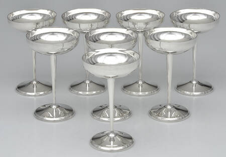 R3O3 (Silverplate, Hollowware) Champagne/Sherbet - Set of 8