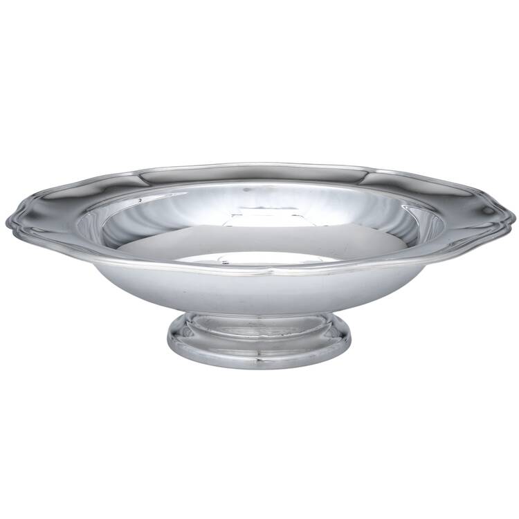 Silverplate Hollowware 12" Round Footed Centerpiece