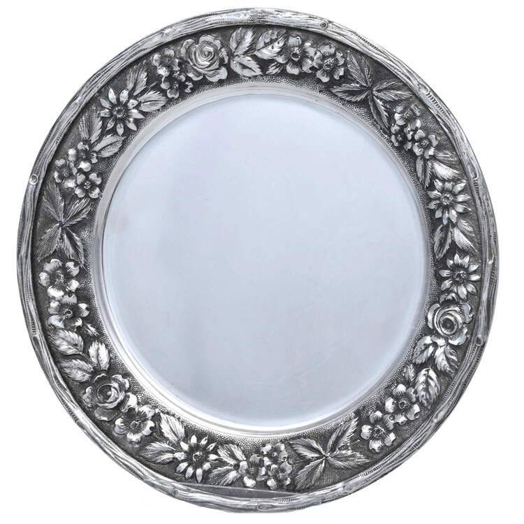 Baltimore Rose (Sterling, Hollowware) Bread Plate