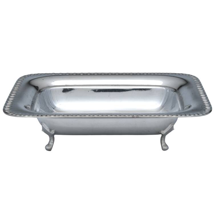 Silverplate Hollowware Rectangular Covered Butter No Lid