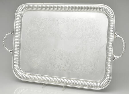 8000 (Silverplate, Hollowware) Silverplate Waiter Tray