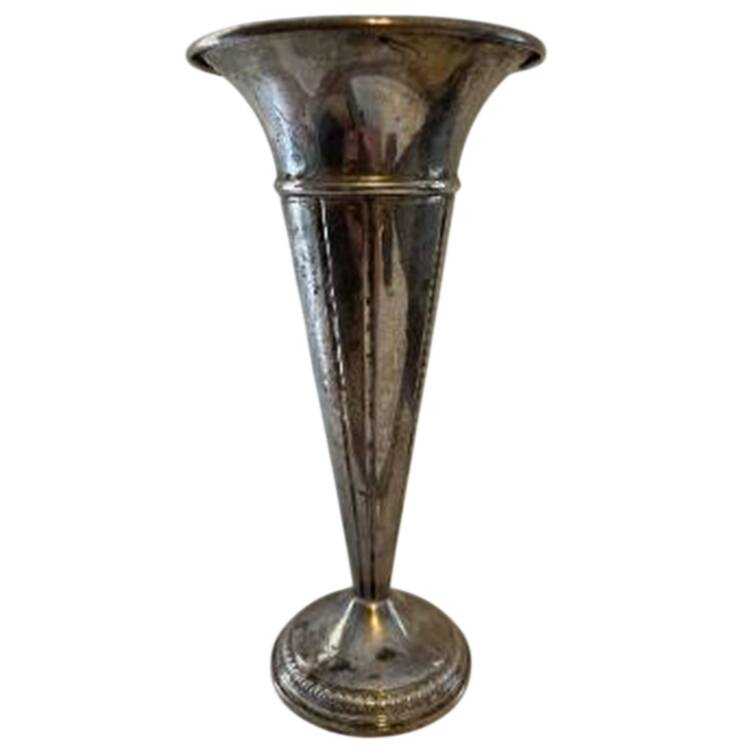 SZS1 (Sterling, Hollowware) 6" Weighted Bud Vase