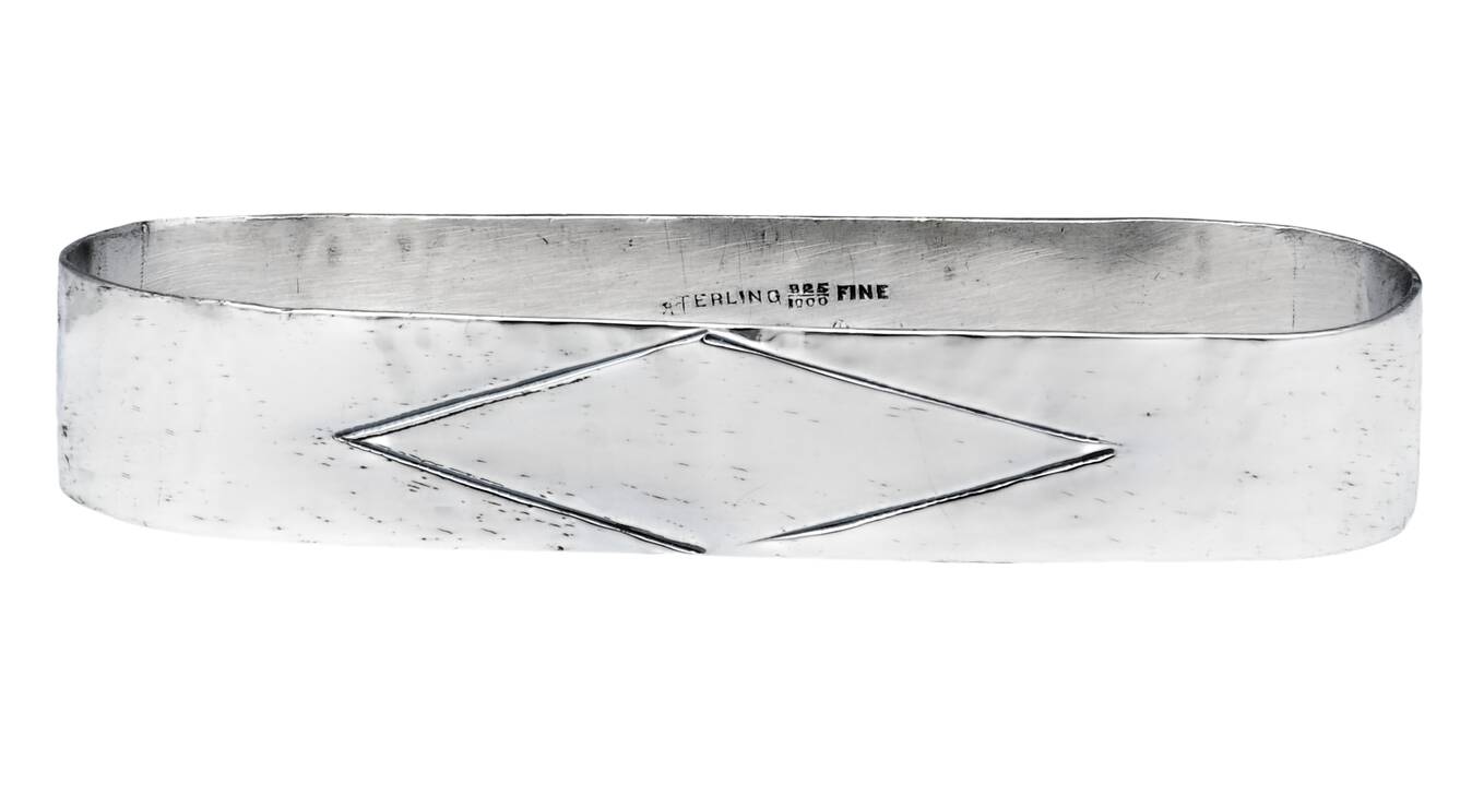 Sterling Hollowware Oblong Napkin Ring