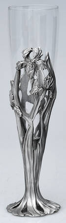 Pewter Hollowware Champagne Flute Glass