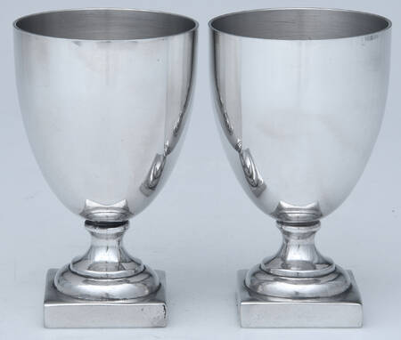 Pewter Hollowware Set of 2 Jefferson Goblets