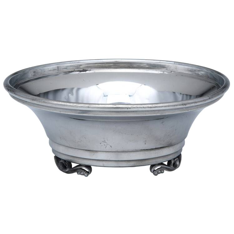 Pewter Hollowware Footed Bon Bon Bowl