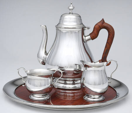 Louisiana (Pewter, Hollowware) (4 Pc) Coffee Set (CPBRH, CR, SUO, RTLC)
