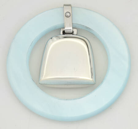 Baby Gifts (Sterling, Hollowware) Teething Ring/Rattle (Weighted)