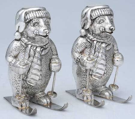 Silverplate Hollowware Pair of 5" Candlesticks