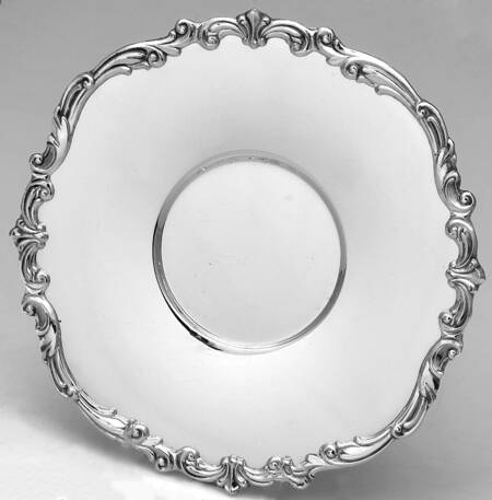 Old Master(Silverplate, Holloware, Scroll Edge) Silverplate Sandwich Plate