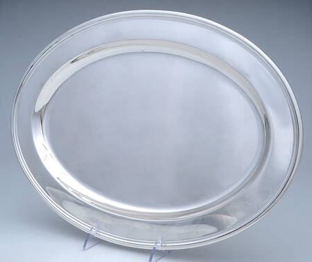20181 (Sterling, Hollowware) 16" Oval Serving Platter