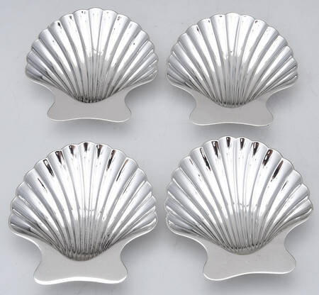 22479 (Sterling, Hollowware) Sterling Nut Dish - Set of 4