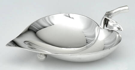 25053 (Sterling, Hollowware) Leaf Shape Bon Bon Bowl