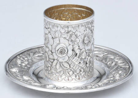 Repousse (Sterling, Hollowware) Sterling Match Holder & Striker