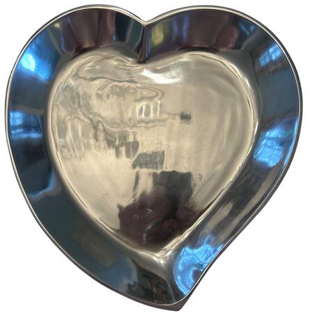 Pintel Collection (Aluminum, Hollowware) Heart Shape Bon Bon Bowl