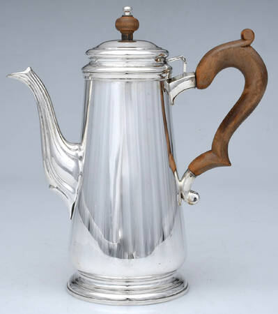 22338 (Sterling, Hollowware) Brown Handle Coffee Pot