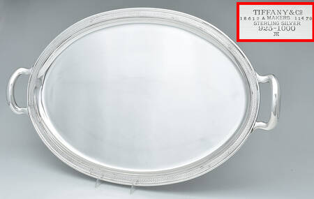 20610A (Sterling, Hollowware) Large Waiter Tray