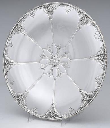 42556 (Sterling, Hollowware) 12" Diameter Pedestal Cake Stand