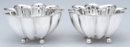 4866 (Sterling, Hollowware) Footed Bon Bon Bowl (Set of 2)