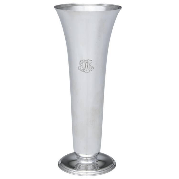 18192 (Sterling, Hollowware) Sterling Trumpet Vase