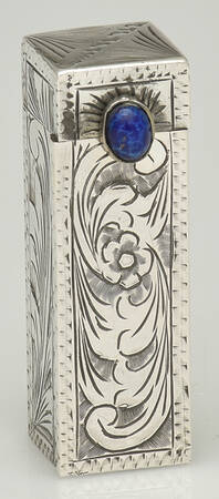 Sterling Hollowware Lipstick Holder with Mirror