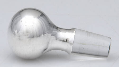 Sterling Hollowware Crystal Perfume Bottle Stopper with Stering Overlay