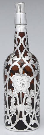 Sterling Hollowware Sterling Overlay Wine Decanter