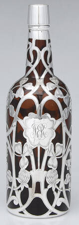 Sterling Hollowware Sterling Overlay Wine Decanter, No Stopper