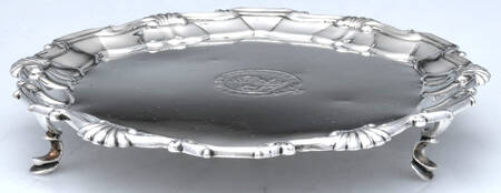 Sterling Hollowware Footed Tidbit Tray