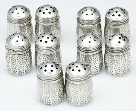Sterling Hollowware Individual Salt and Pepper Set (5 Sets)