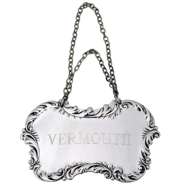 Sterling Hollowware Decanter Label