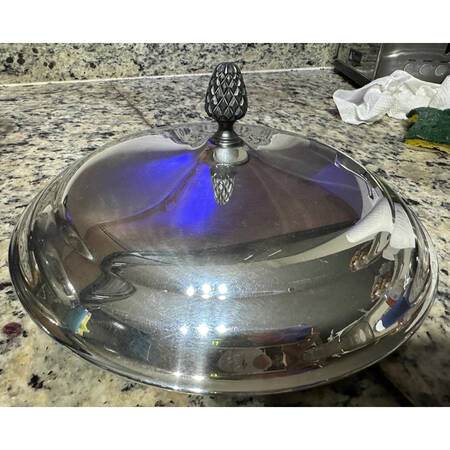 Silverplate Hollowware 1.5 Qt Round Covered Casserole Lid