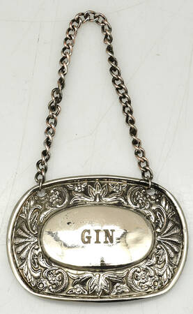 Silverplate Hollowware Decanter Label