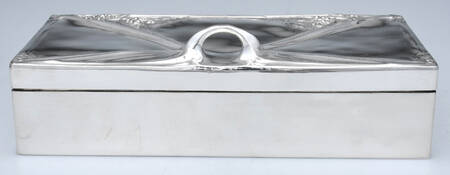 Silverplate Hollowware Cigar Box with Lid