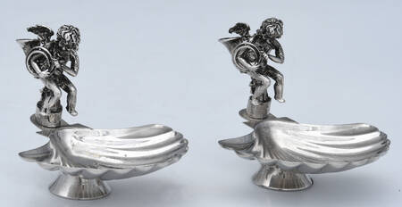 Silverplate Hollowware Shell Nut Dishes - Set of 2