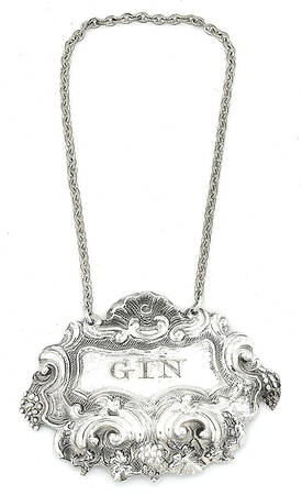 Silverplate Hollowware Decanter Label