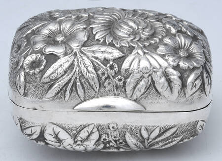 Silverplate Hollowware Soap Box with Hinged Lid
