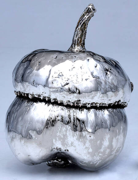 Silverplate Hollowware Silverplate Squash Figurine