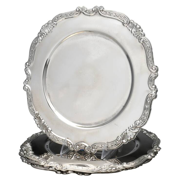 Silverplate Hollowware Service Plate - Set of 4