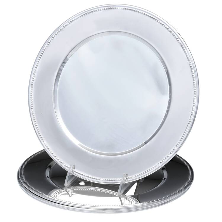 Silverplate Hollowware 11" Charger/Service Plate - Set of 4