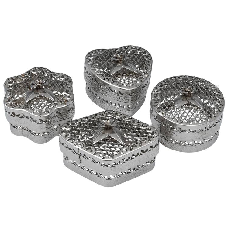 Silverplate Hollowware 4 Piece Trinket Set
